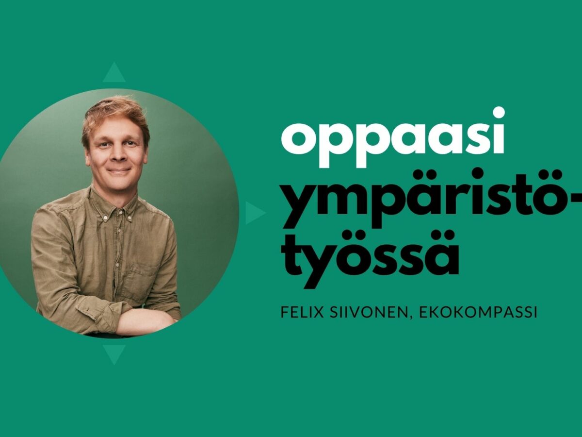 Tuotepäällikkö Felix Siivonen hioo Ekokompassin digityökaluja